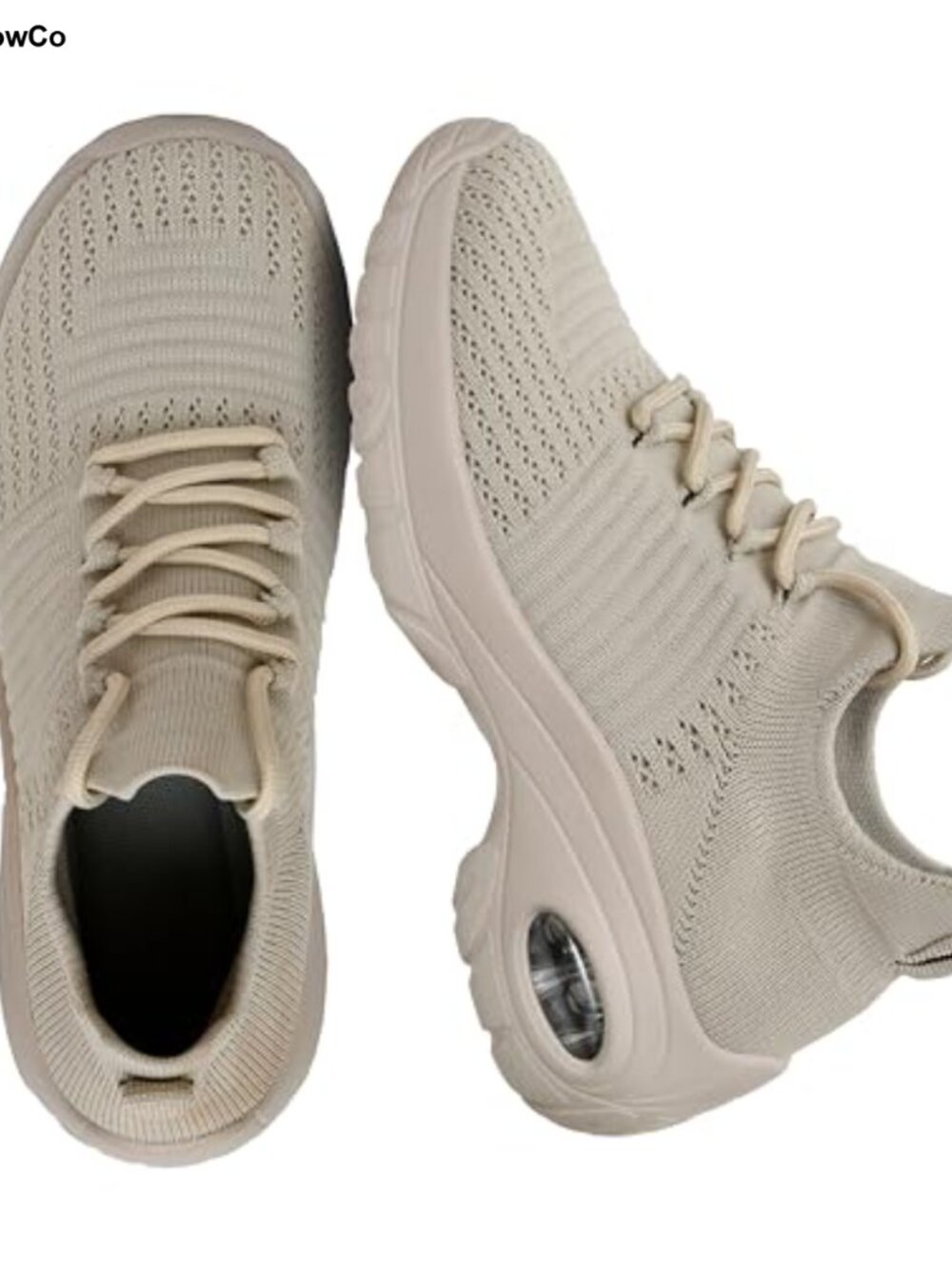 CUSHIONAIRE Blaze Stretch Knit Slip On Lace Sneaker Memory Foam LiteSole Women